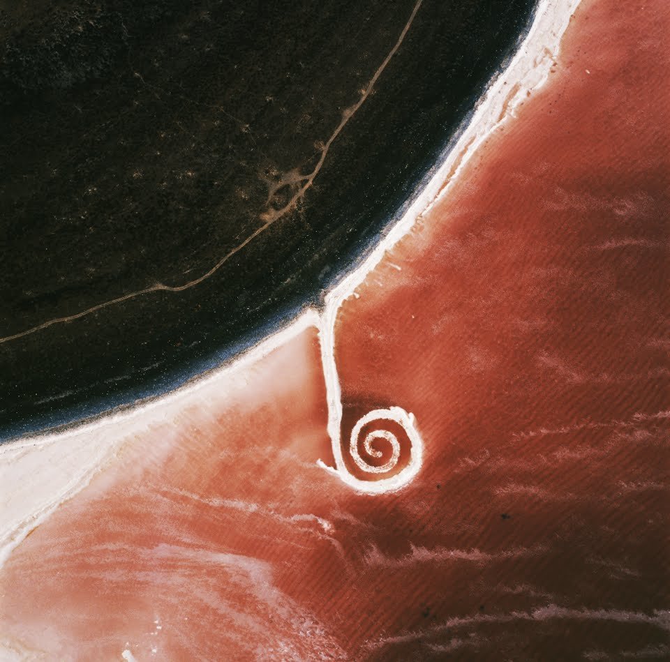 Robert Smithson, “Spiral Jetty”, 1970